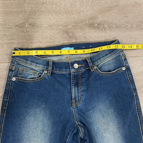 NWOT J. McLaughlin Teagan Straight Leg Side Slits Denim Jeans 2 - Picture 9 of 15